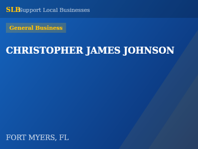 CHRISTOPHER JAMES JOHNSON — General Business in FORT MYERS, FL