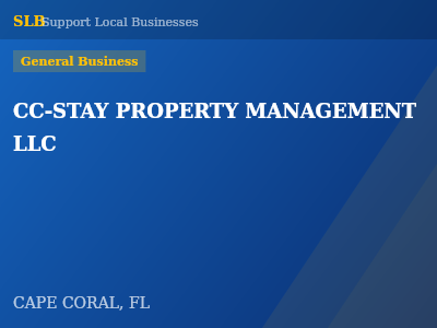 CC-STAY PROPERTY MANAGEMENT LLC — General Business in CAPE CORAL, FL