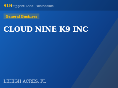 CLOUD NINE K9 INC — General Business in LEHIGH ACRES, FL