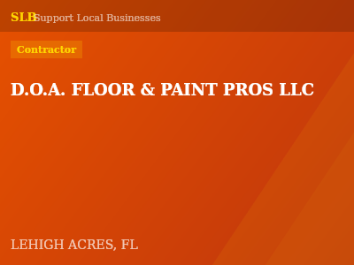 D.O.A. FLOOR & PAINT PROS LLC — Contractor in LEHIGH ACRES, FL