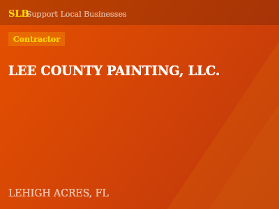 LEE COUNTY PAINTING, LLC. — Contractor in LEHIGH ACRES, FL
