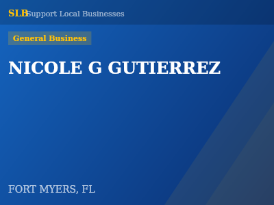 NICOLE G GUTIERREZ — General Business in FORT MYERS, FL