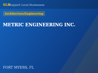 METRIC ENGINEERING INC. — Architecture/Engineering in FORT MYERS, FL