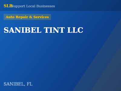 SANIBEL TINT LLC — Auto Repair & Services in SANIBEL, FL