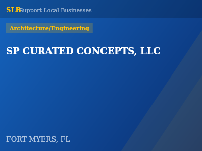 SP CURATED CONCEPTS, LLC — Architecture/Engineering in FORT MYERS, FL