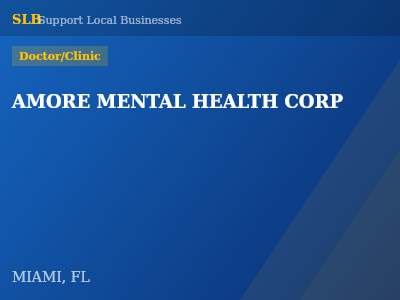 AMORE MENTAL HEALTH CORP — Doctor/Clinic in MIAMI, FL