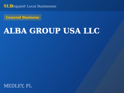 ALBA GROUP USA LLC — General Business in MEDLEY, FL
