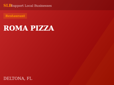 ROMA PIZZA — Restaurant in DELTONA, FL