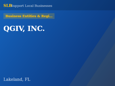 QGIV, INC. — Business Entities & Registrations in Lakeland, FL