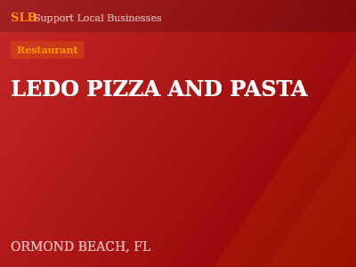 LEDO PIZZA AND PASTA — Restaurant in ORMOND BEACH, FL