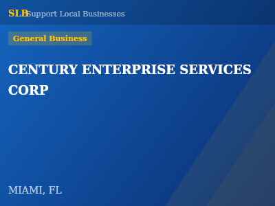 CENTURY ENTERPRISE SERVICES CORP — General Business in MIAMI, FL