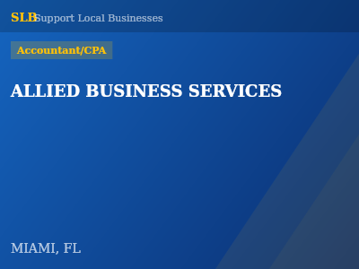 ALLIED BUSINESS SERVICES — Accountant/CPA in MIAMI, FL