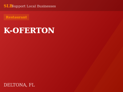 K-OFERTON — Restaurant in DELTONA, FL