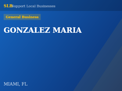 GONZALEZ MARIA — General Business in MIAMI, FL