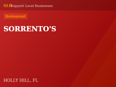 SORRENTO'S — Restaurant in HOLLY HILL, FL