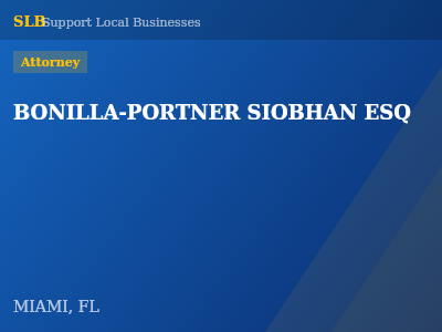 BONILLA-PORTNER SIOBHAN ESQ — Attorney in MIAMI, FL