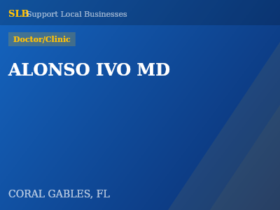 ALONSO IVO MD — Doctor/Clinic in CORAL GABLES, FL