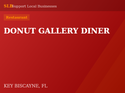 DONUT GALLERY DINER — Restaurant in KEY BISCAYNE, FL
