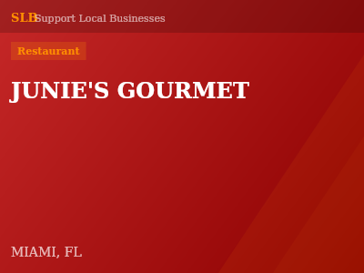 JUNIE'S GOURMET — Restaurant in MIAMI, FL
