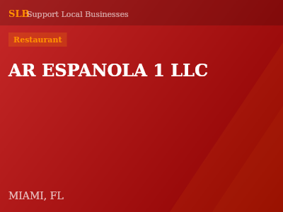 AR ESPANOLA 1 LLC — Restaurant in MIAMI, FL