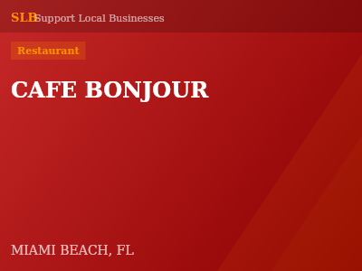 CAFE BONJOUR — Restaurant in MIAMI BEACH, FL