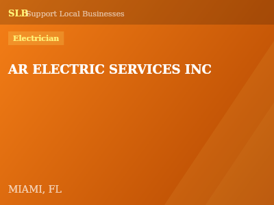 AR ELECTRIC SERVICES INC — Electrician in MIAMI, FL