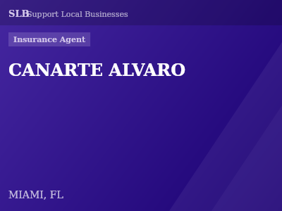 CANARTE ALVARO — Insurance Agent in MIAMI, FL