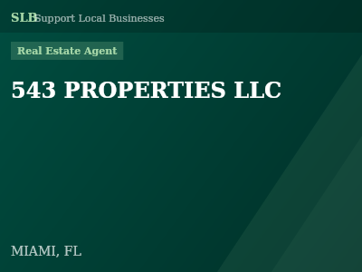 543 PROPERTIES LLC — Real Estate Agent in MIAMI, FL