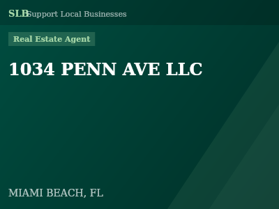 1034 PENN AVE LLC — Real Estate Agent in MIAMI BEACH, FL
