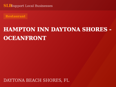 HAMPTON INN DAYTONA SHORES - OCEANFRONT — Restaurant in DAYTONA BEACH SHORES, FL