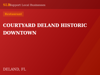 COURTYARD DELAND HISTORIC DOWNTOWN — Restaurant in DELAND, FL