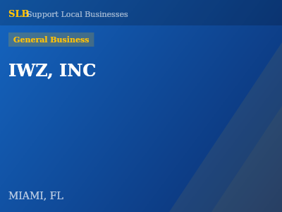 IWZ, INC — General Business in MIAMI, FL