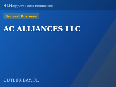 AC ALLIANCES LLC — General Business in CUTLER BAY, FL