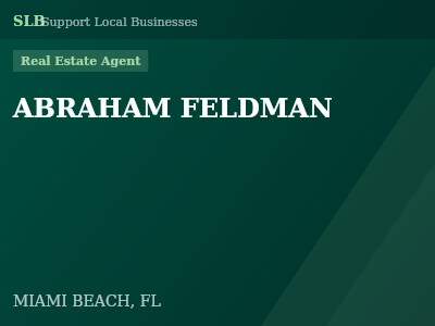 ABRAHAM FELDMAN — Real Estate Agent in MIAMI BEACH, FL