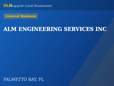 ALM ENGINEERING SERVICES INC — General Business in PALMETTO BAY, FL