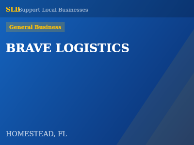 BRAVE LOGISTICS — General Business in HOMESTEAD, FL