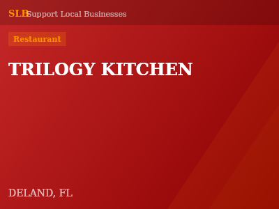 TRILOGY KITCHEN — Restaurant in DELAND, FL