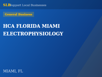 HCA FLORIDA MIAMI ELECTROPHYSIOLOGY — General Business in MIAMI, FL