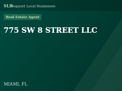 775 SW 8 STREET LLC — Real Estate Agent in MIAMI, FL