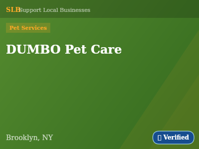 DUMBO Pet Care — Pet Services in Brooklyn, NY