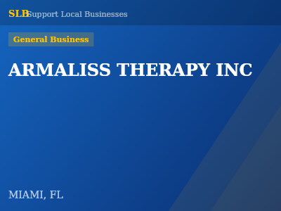 ARMALISS THERAPY INC — General Business in MIAMI, FL