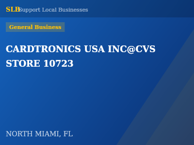 CARDTRONICS USA INC@CVS STORE 10723 — General Business in NORTH MIAMI, FL