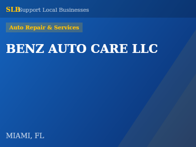BENZ AUTO CARE LLC — Auto Repair & Services in MIAMI, FL