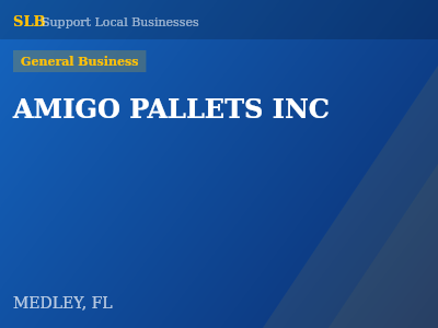 AMIGO PALLETS INC — General Business in MEDLEY, FL