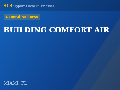 BUILDING COMFORT AIR — General Business in MIAMI, FL