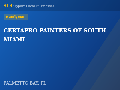 CERTAPRO PAINTERS OF SOUTH MIAMI — Handyman in PALMETTO BAY, FL