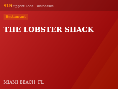 THE LOBSTER SHACK — Restaurant in MIAMI BEACH, FL