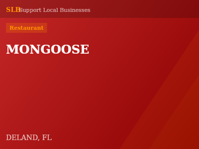 MONGOOSE — Restaurant in DELAND, FL