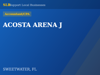 ACOSTA ARENA J — Accountant/CPA in SWEETWATER, FL