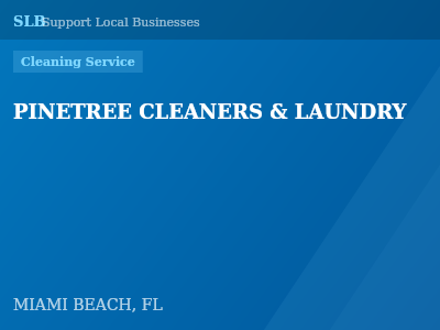 PINETREE CLEANERS & LAUNDRY — Cleaning Service in MIAMI BEACH, FL